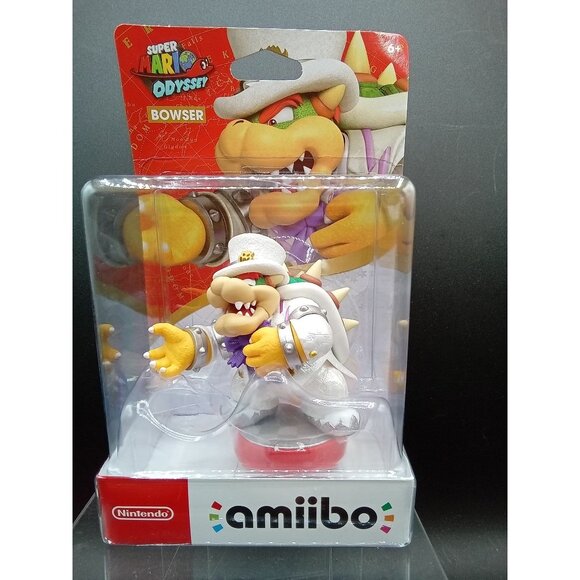 Nintendo Amiibo Bowser Super Mario Odyssey Wedding Outfit Figure With Box - Picture 1 of 6